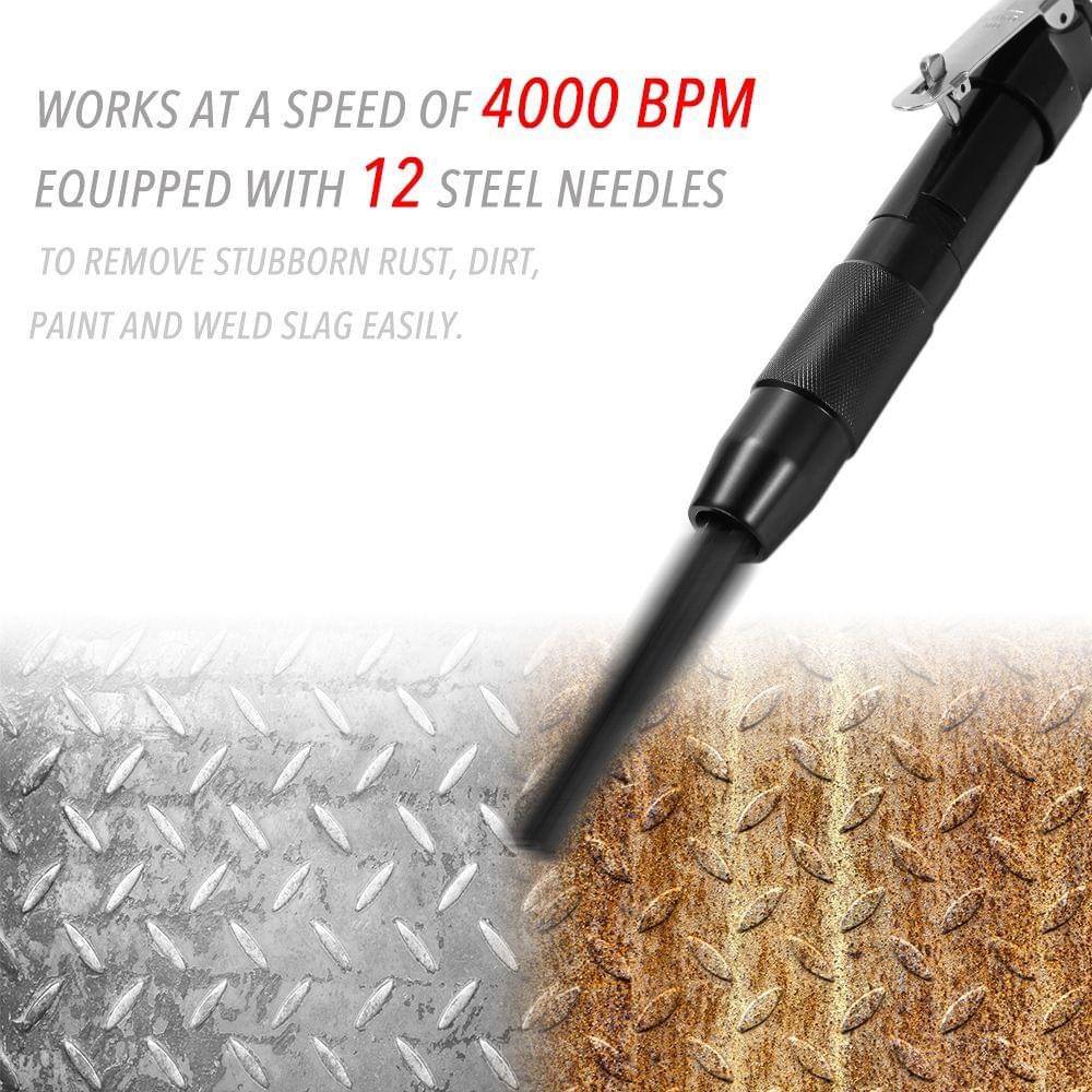 12 Needle 3mm Scaler Air Pneumatic Rust Corrosion Slag