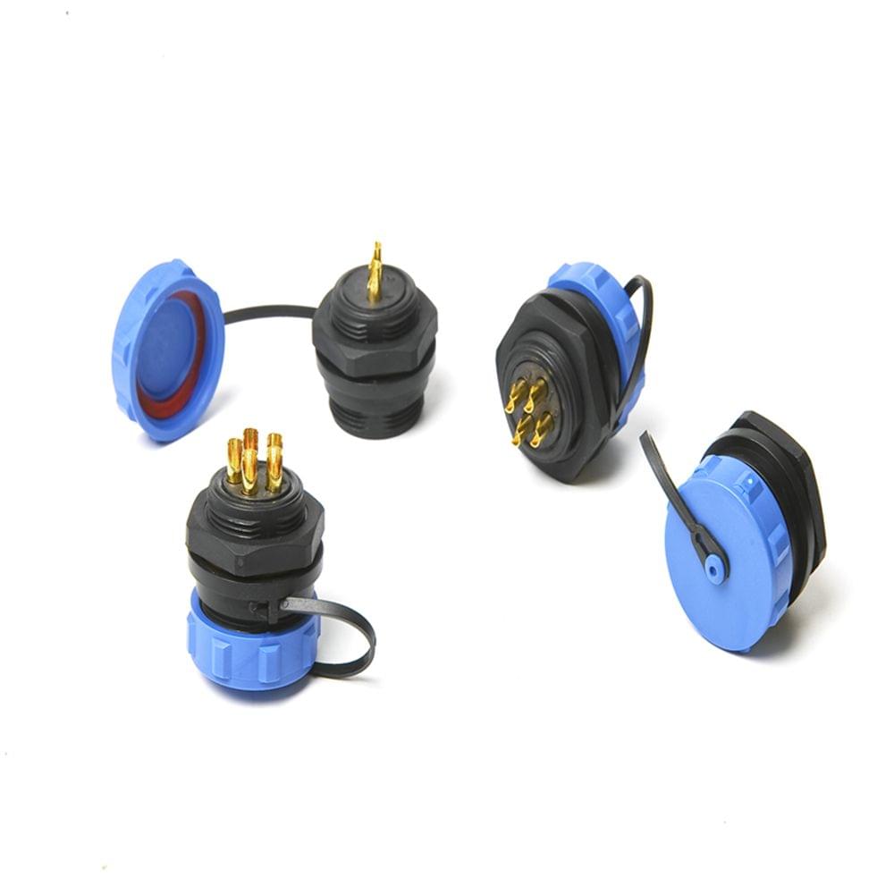 SP21 IP68 Waterproof Connectors Circular Socket 21mm 2Pin - 9 pin