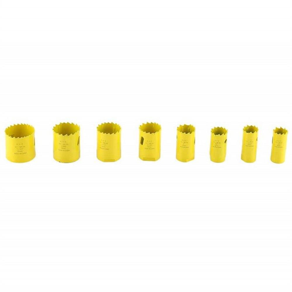 Bi-metal Hole Saw Kit Gypsum Board PVC Plastic Downlight