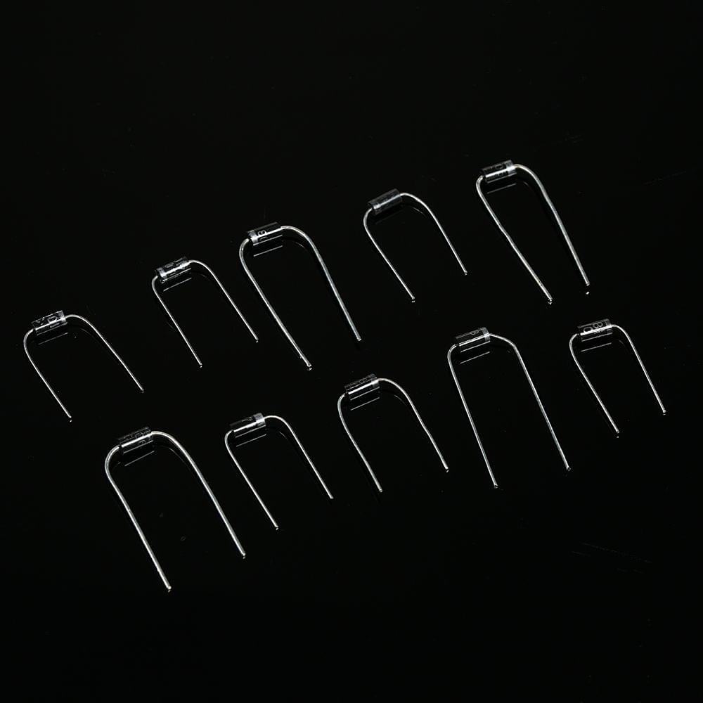 200pcs 10 Values Rectifier Diode Assorted Kit with Clear Box