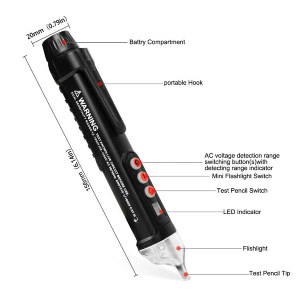 AC/DC Voltage Test Pen 12V/48V-1000V High-Precision Voltage
