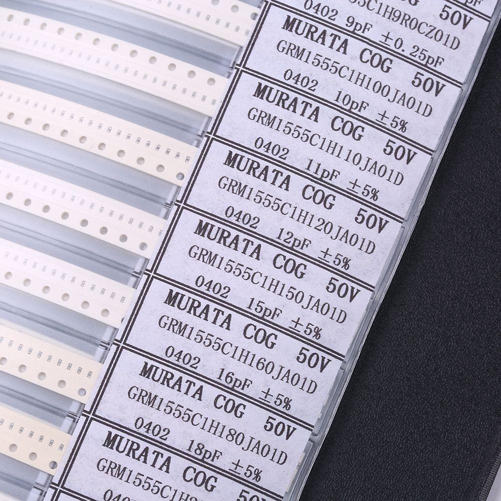 Sample Book 0201 0402 0603 0805 1206 Capacitor Kit SMD SMT - Model 0402
