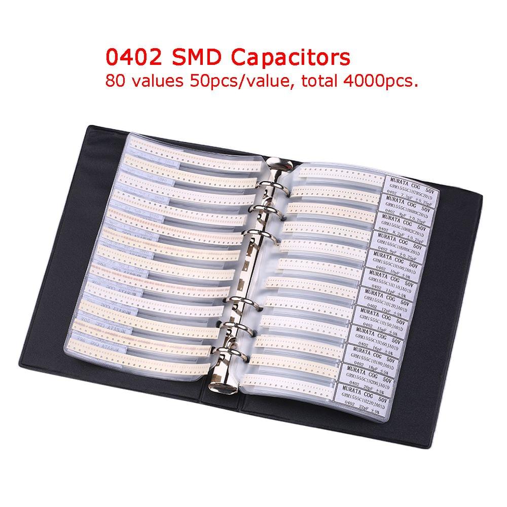 Sample Book 0201 0402 0603 0805 1206 Capacitor Kit SMD SMT - Model 0402