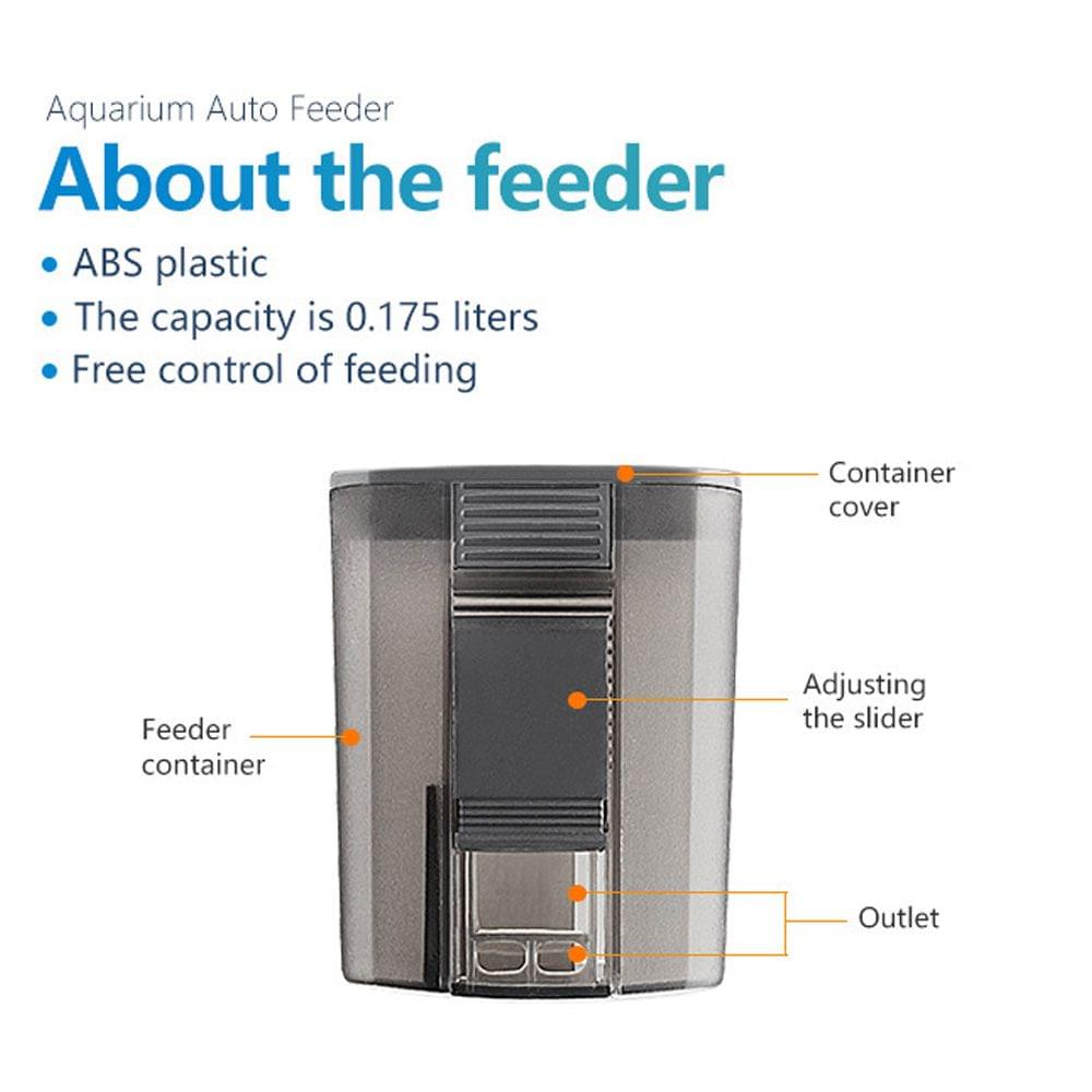 Time Setting Automatic Fish Feeder for Healthy Ornamental