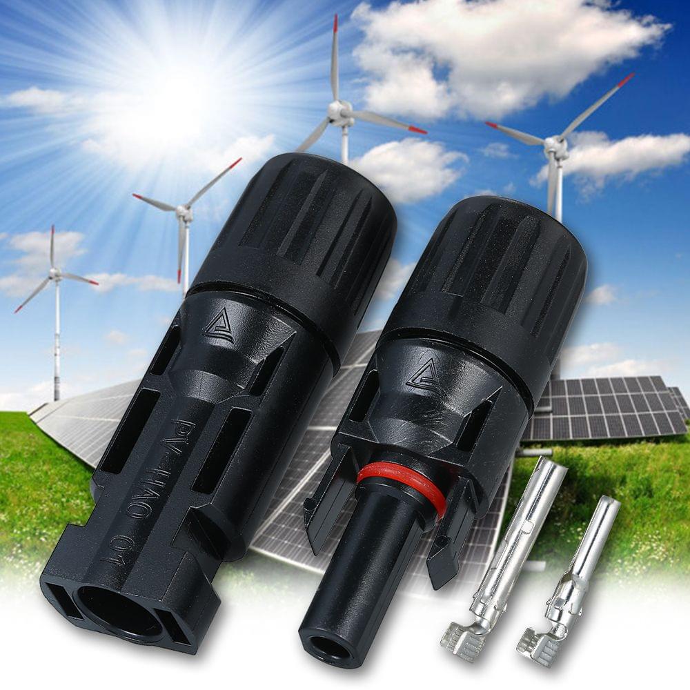 Connectors Solar Energy Panel Adaptor Solar Panel Connectors - 20-pairs