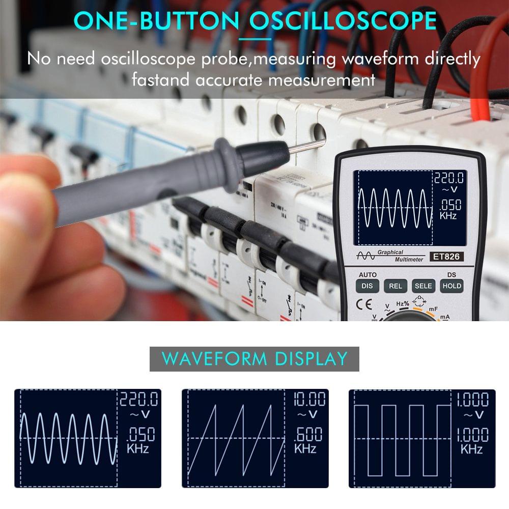 2-in-1 Intelligent Digital Oscilloscope Multimeter DC/AC