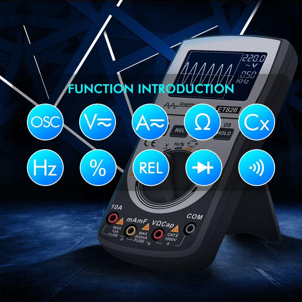 2-in-1 Intelligent Digital Oscilloscope Multimeter DC/AC