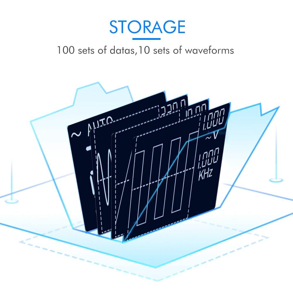 2-in-1 Intelligent Digital Oscilloscope Multimeter DC/AC