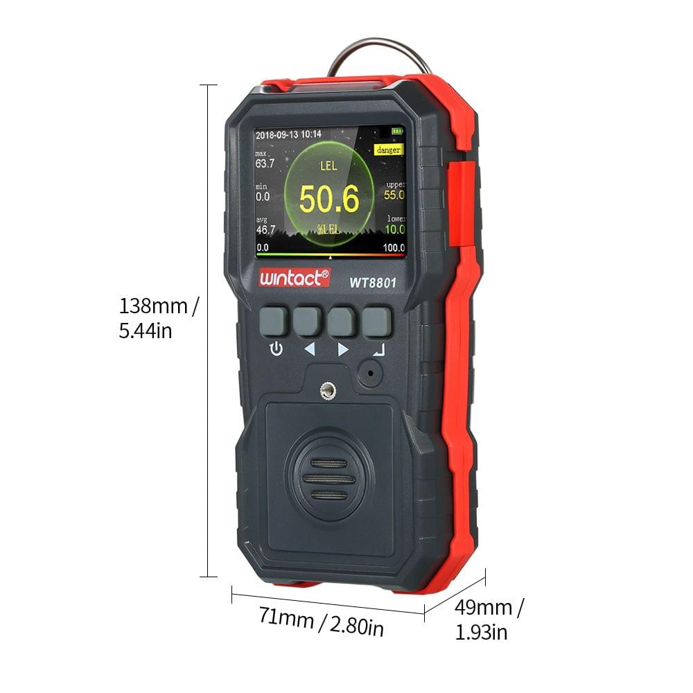 wintact High Precision Combustible Gas Meter Professional