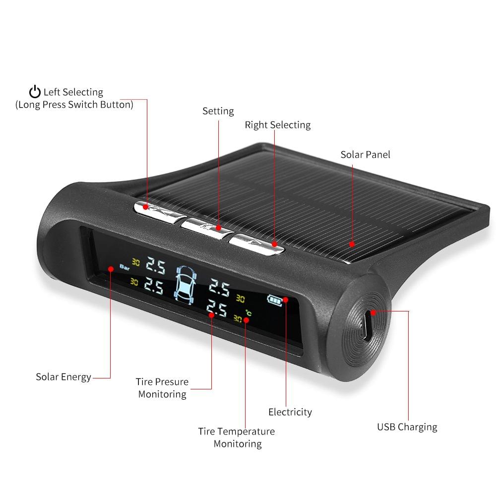 TPMS Tire Pressure Monitoring System Universal Wireless with