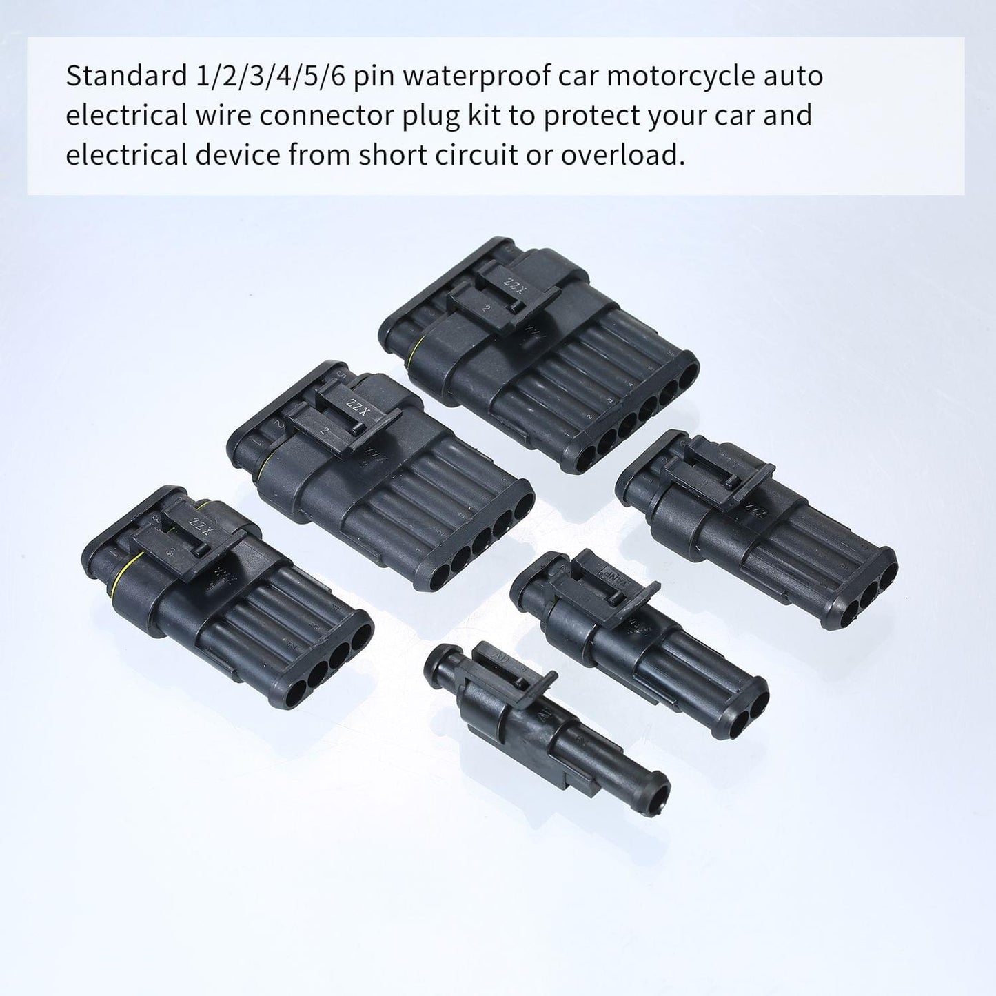 AMP1P 2P 3P 4P 5P 6P Waterproof Car Auto Electrical Wire