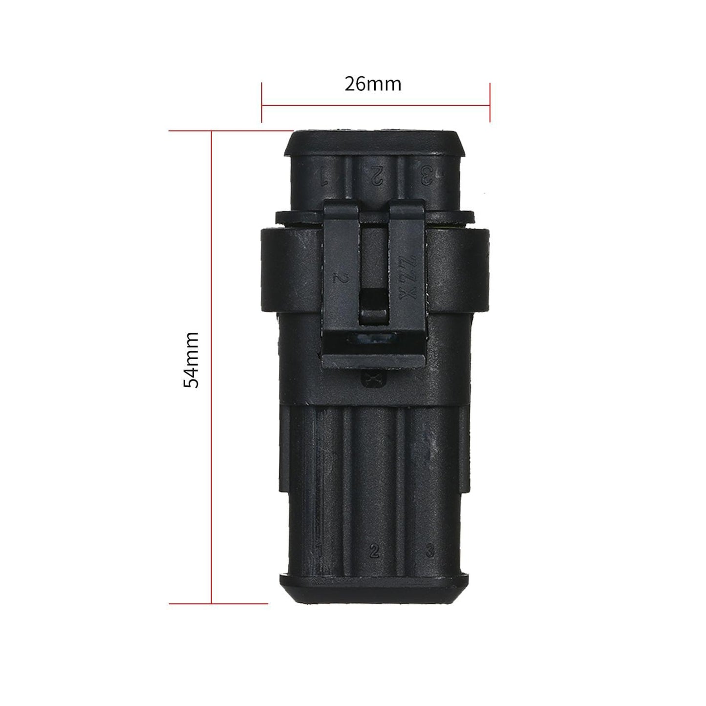 5pcs 3-Pin Way Waterproof Electrical Connector Plug with - 3P