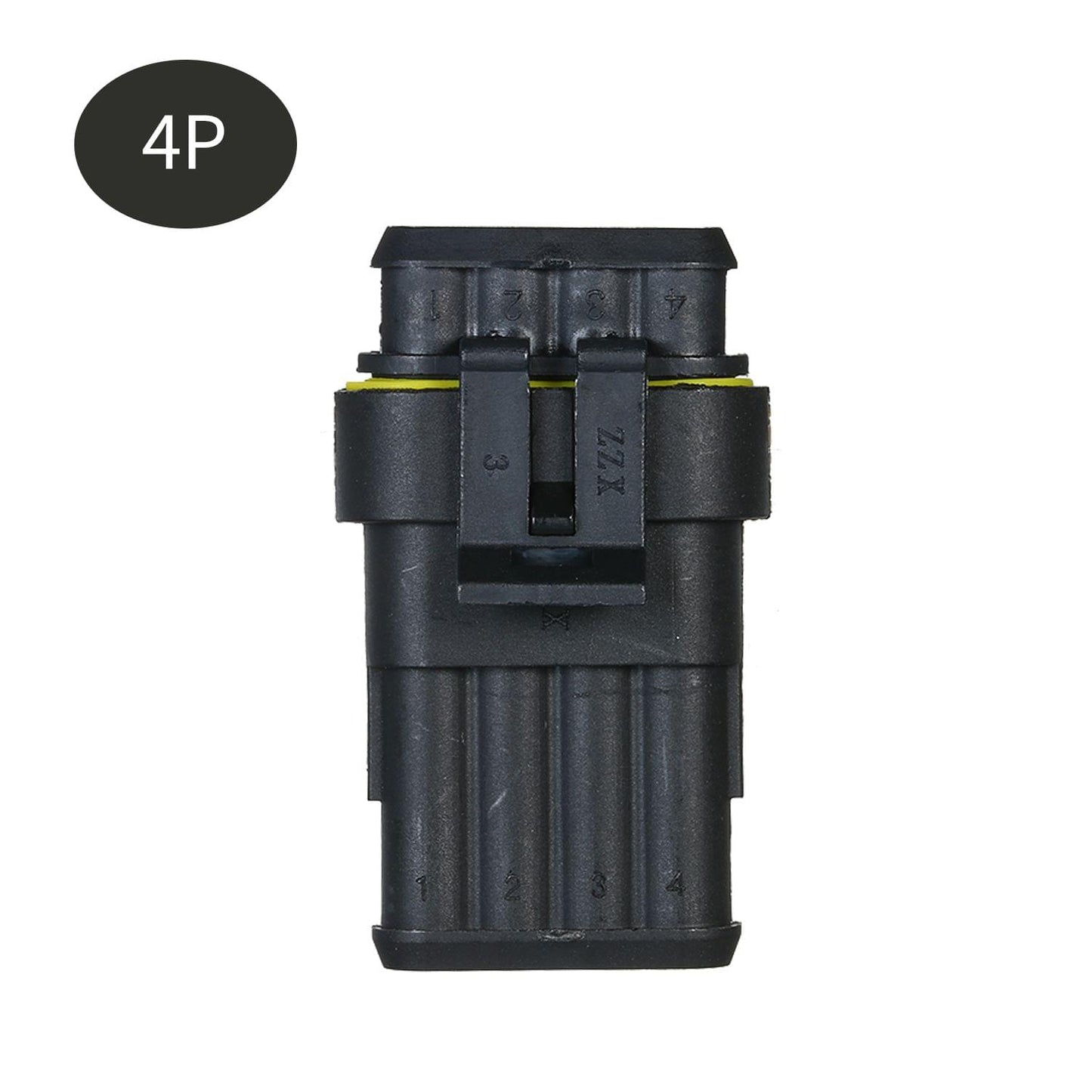5pcs 4-Pin Way Waterproof Electrical Connector Plug with - 4P