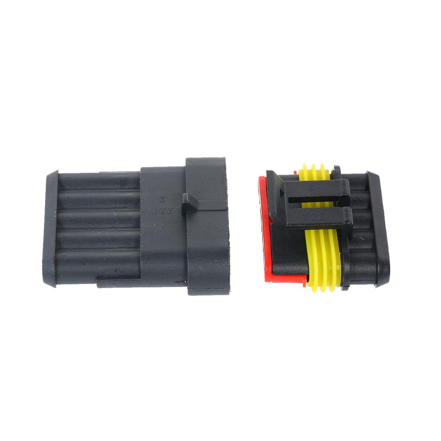 5pcs 5-Pin Way Waterproof Electrical Connector Plug with - 5P