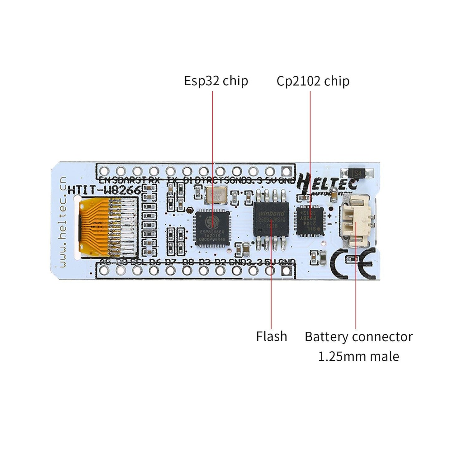 ESP8266 W-F- Wireless BT Development Board OLED 0.96" - ESP8266