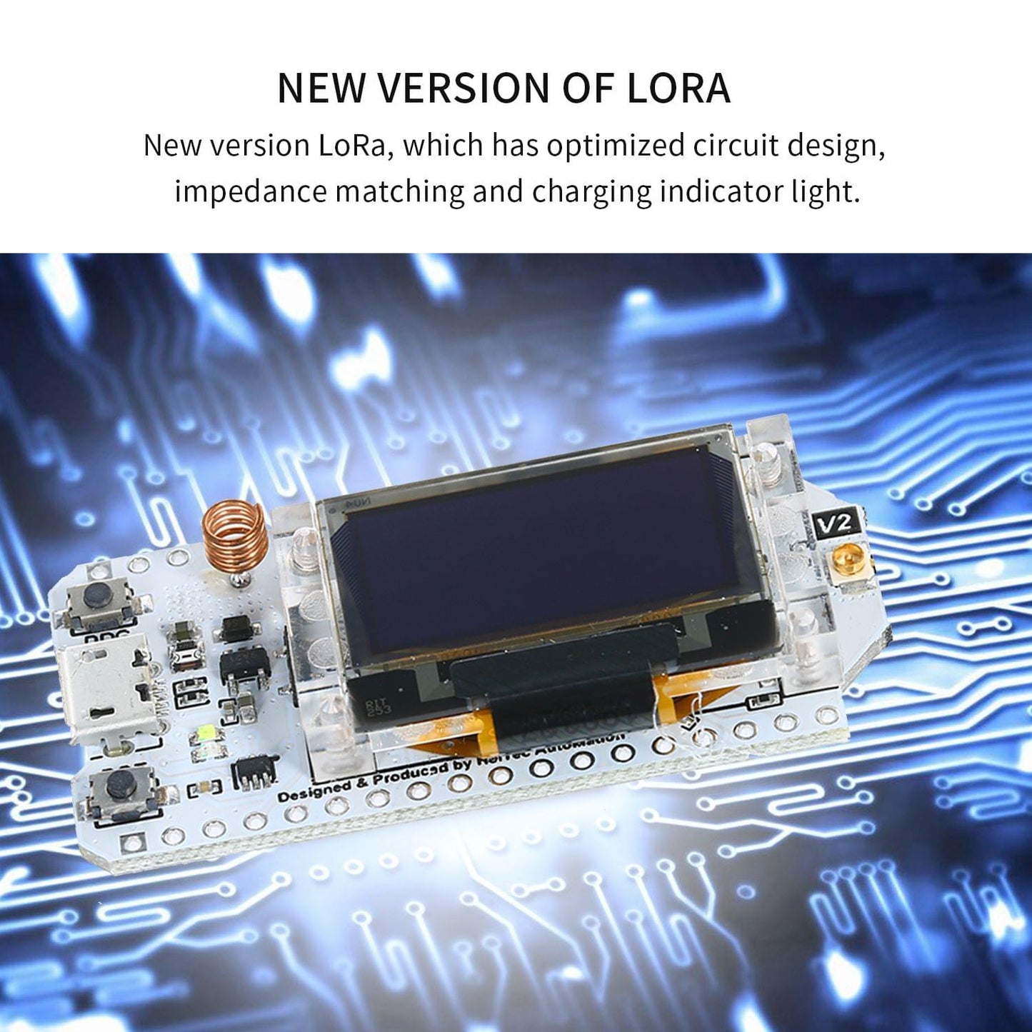 433MHz W-F- Wireless BT Development Board OLED 0.96" Display - 433MHz