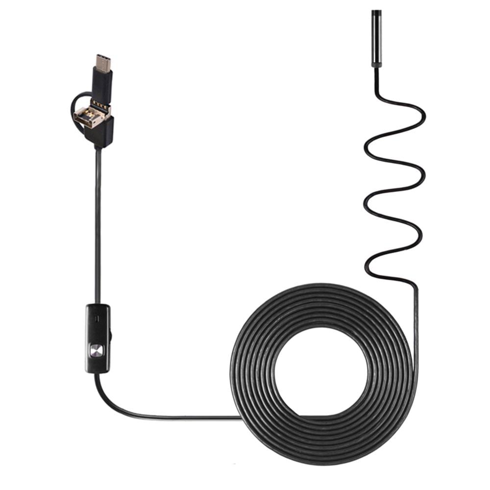 3-in-1 Industrial Endoscope Borescope Inspection Camera - 8mm & 3.5m