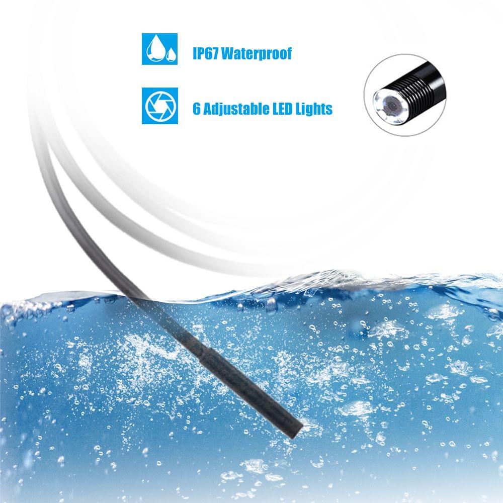 3-in-1 Industrial Endoscope Borescope Inspection Camera - 8mm & 3.5m