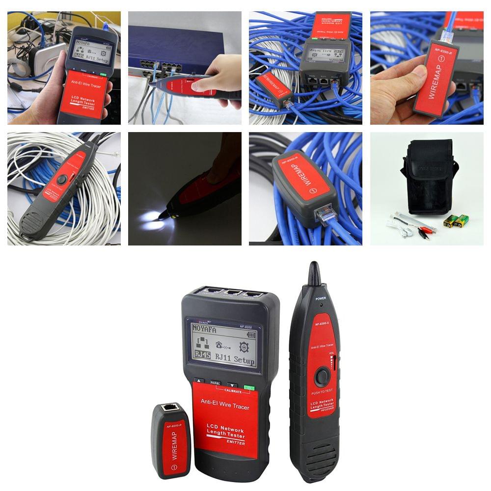 NF-8200 Professional LAN Tester RJ45 Cable Length Tester