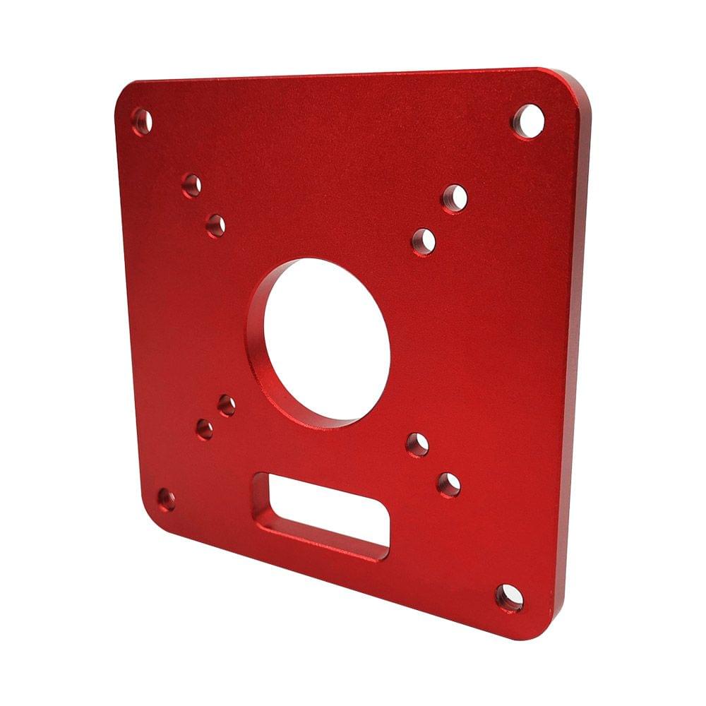 Aluminum Router Table Insert Plate Red Universal Trimming
