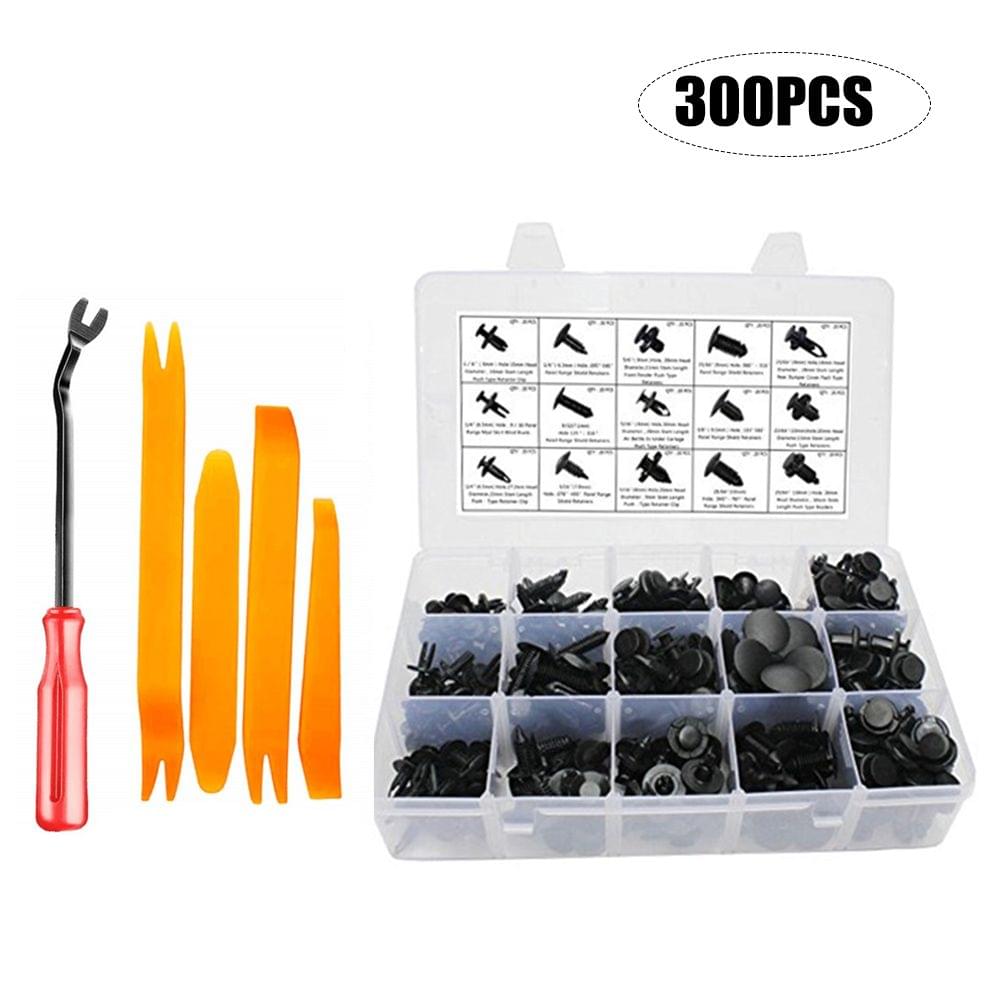 300PCS Car Body Push Pin Bumper Buckle Moulding Clip Kit - 300PCS