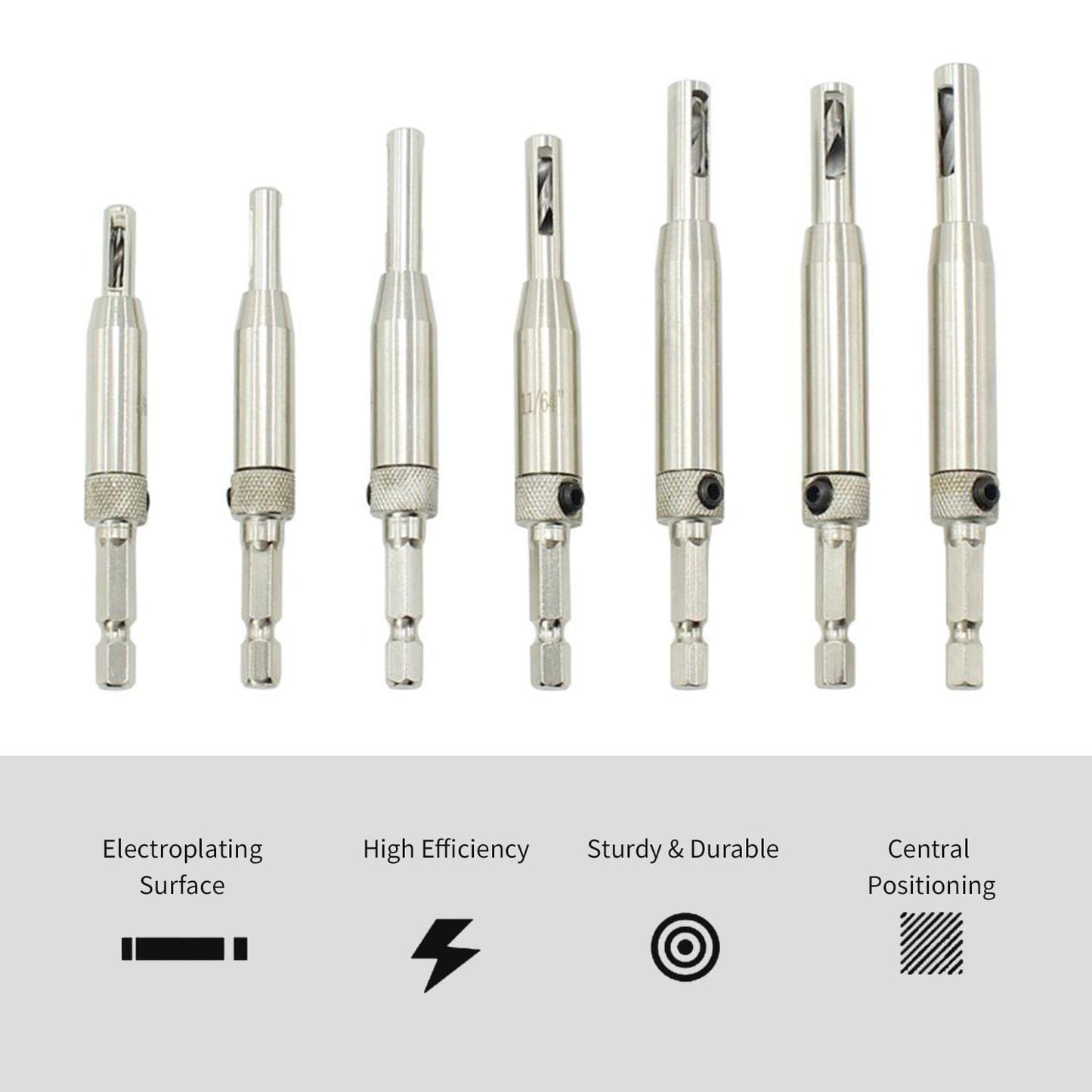 10pcs Hinge Center Positioning Bit Hinge Central Positioning