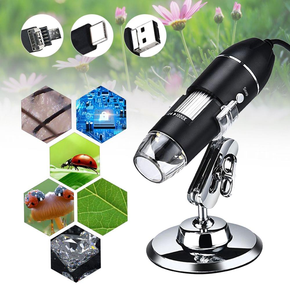 Digital Microscope 3 in 1 Port Type-C 1000x Magnification