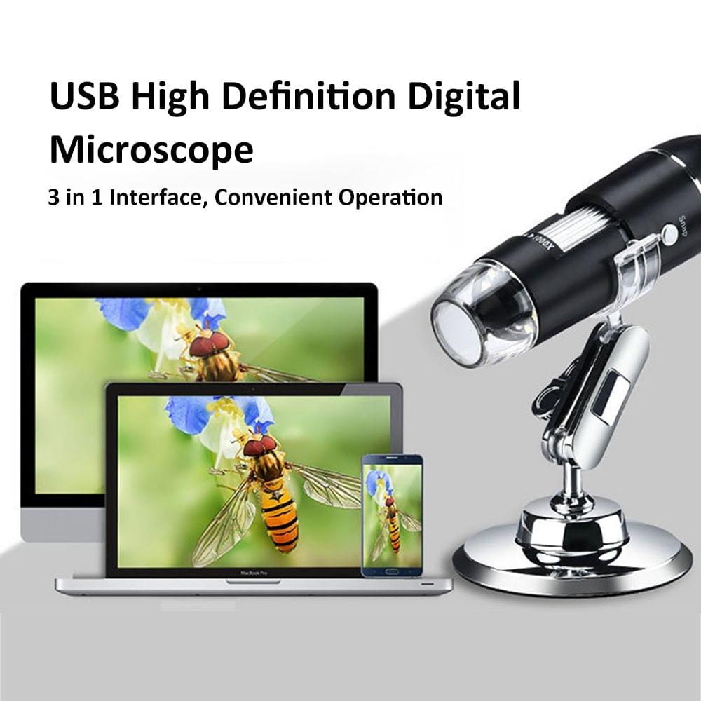 Digital Microscope 3 in 1 Port Type-C 1000x Magnification