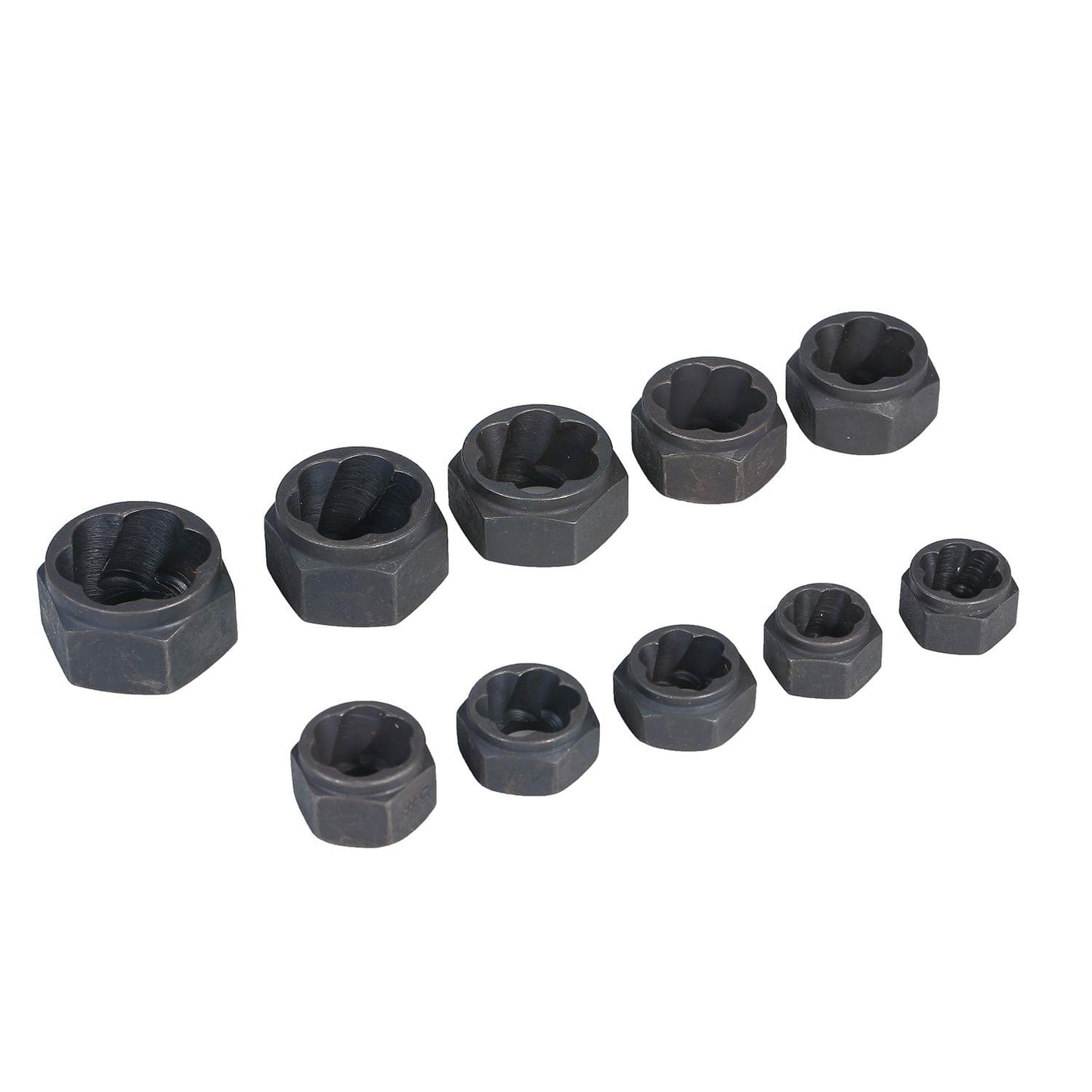 11Pcs Impact Bolt Nut Remover Set Nut Extractor Twist Socket