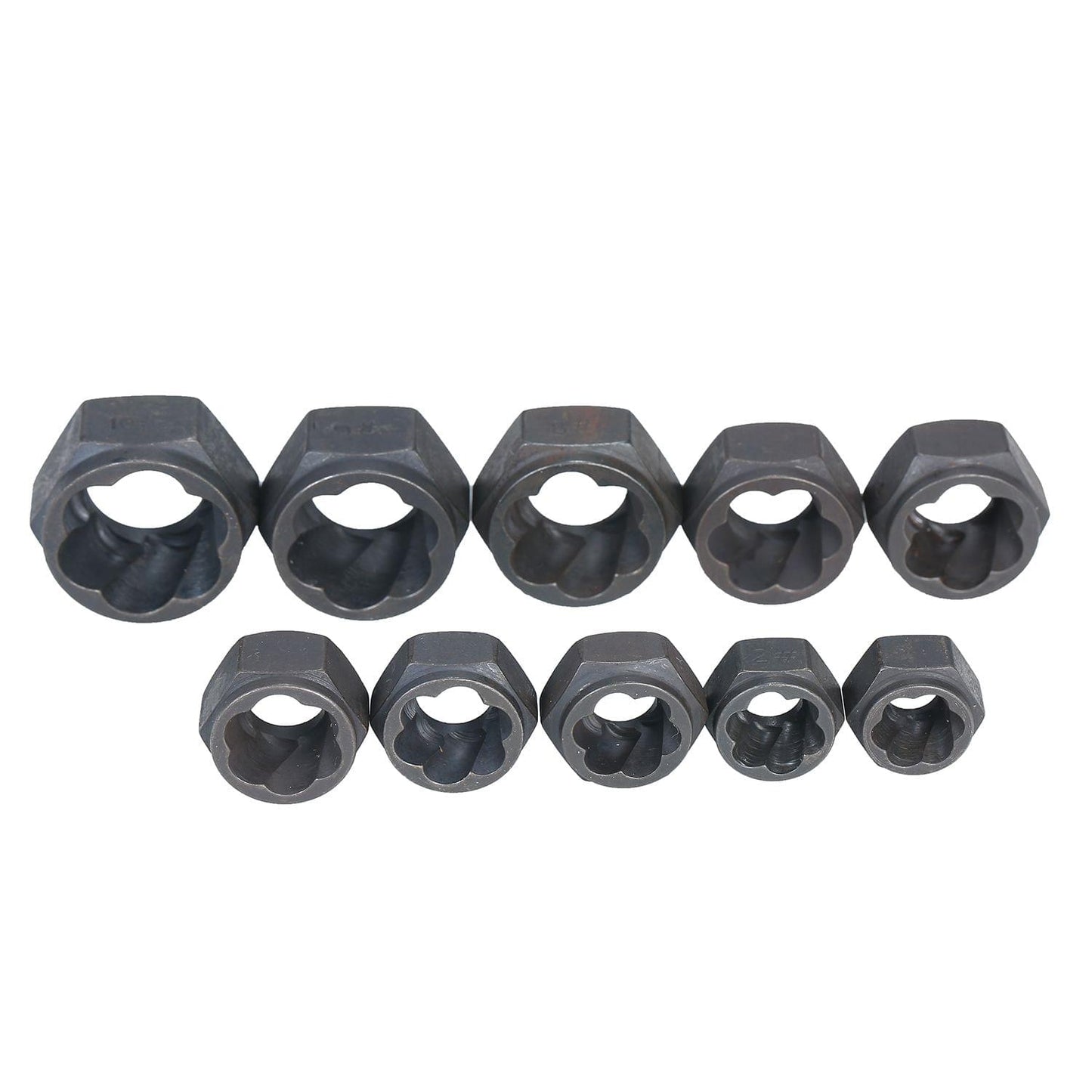 11Pcs Impact Bolt Nut Remover Set Nut Extractor Twist Socket