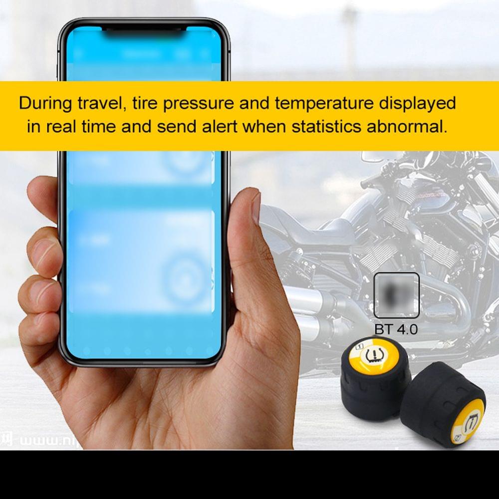 Wireless BT 4.0 TPMS Tire Pressure Monitoring System Kit Low
