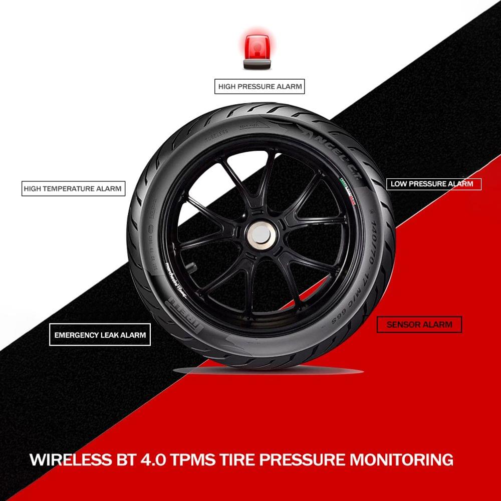 Wireless BT 4.0 TPMS Tire Pressure Monitoring System Kit Low