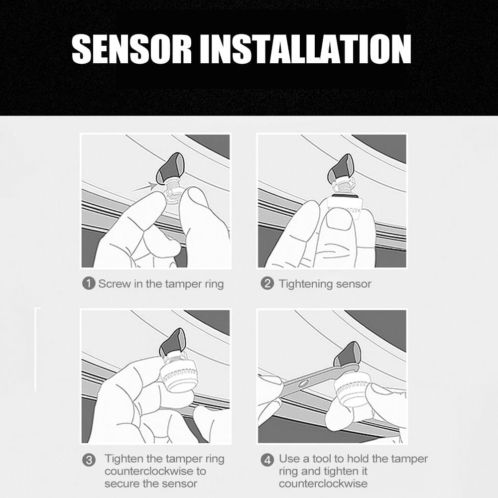 Wireless BT 4.0 TPMS Tire Pressure Monitoring System Kit Low