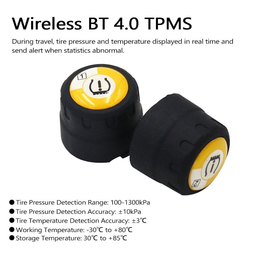 Wireless BT 4.0 TPMS Tire Pressure Monitoring System Kit Low