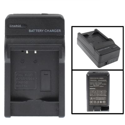 Digital Camera Battery Charger for KOD K7001 / K7004 / FUJI FNP50 / Canon NB-11L (Black)