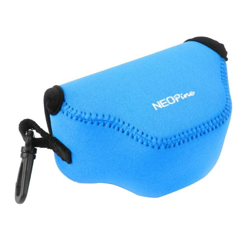 NEOpine Neoprene Shockproof Soft Case Bag with Hook for Nikon J4 Camera (Blue)