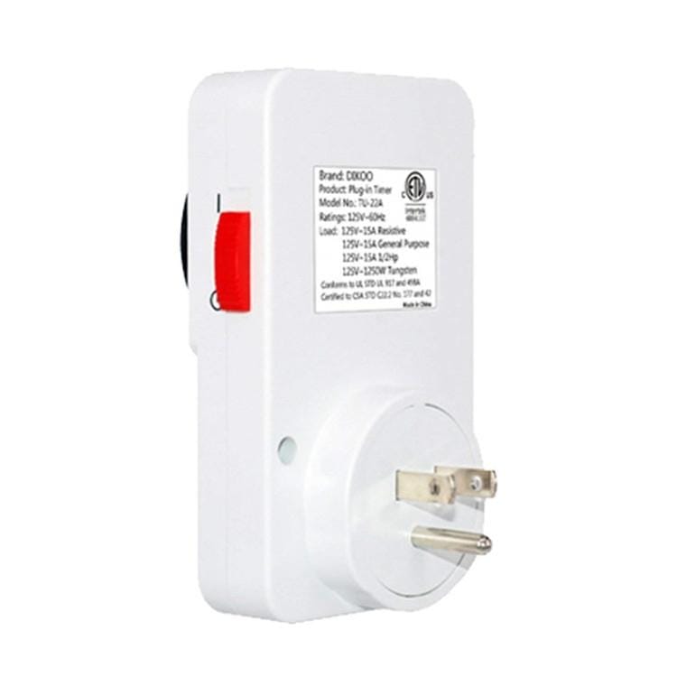 TU-22A AC110-125V Mechanical Timer Cycle Time Controller Switch Socket, US Plug