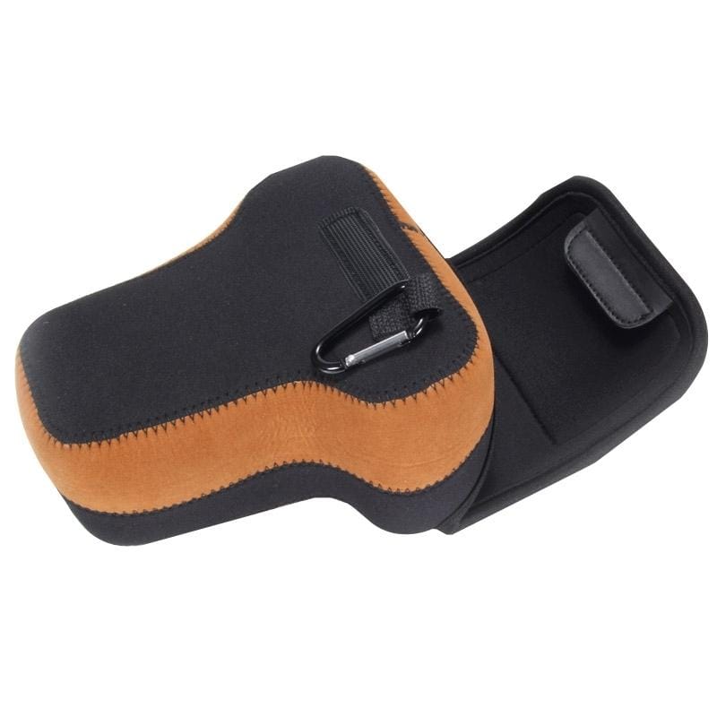 NEOpine A7-2 Neoprene Soft Camera Inner Protective Triangle Bag with Carabiner for Sony A7 II / A7 / A7R, Olympus em1 (Brown)