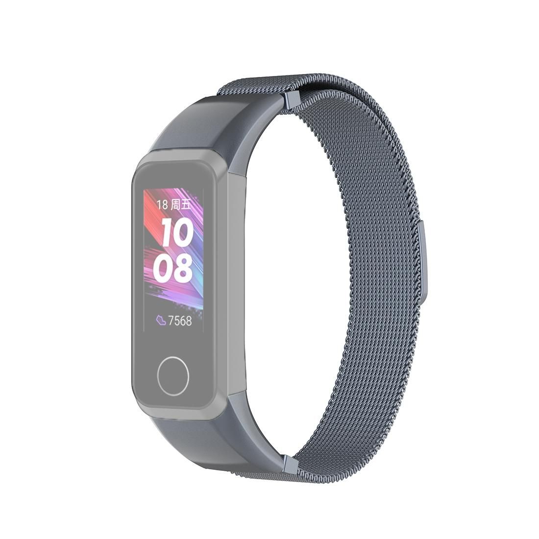 For Huawei Band 4 / Honor Band 5i Milan Wrist Strap Watchband (Space Gray)