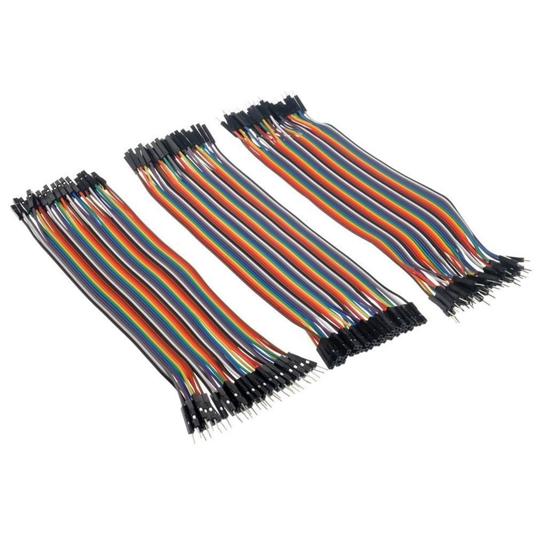 40 PCs Breadboard Male to Male / Male to Female / Female to Female Jumper Cable