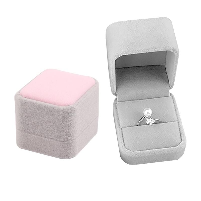Exquisite High-end Flannel Jewelry Ornaments Box Accessories Gift Packed Box, Ring Box (Style1)