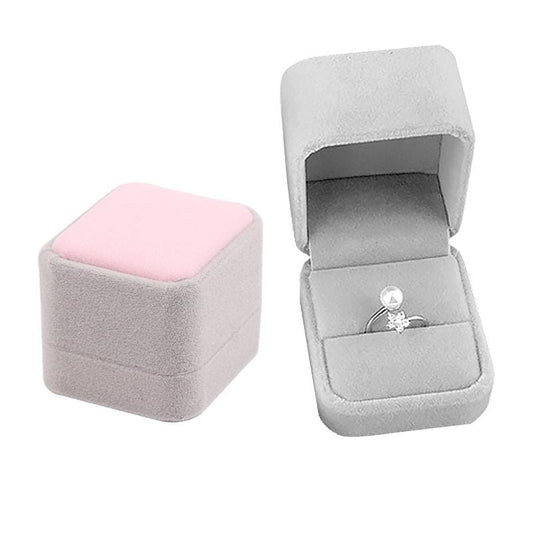 Exquisite High-end Flannel Jewelry Ornaments Box Accessories Gift Packed Box, Ring Box (Style1)