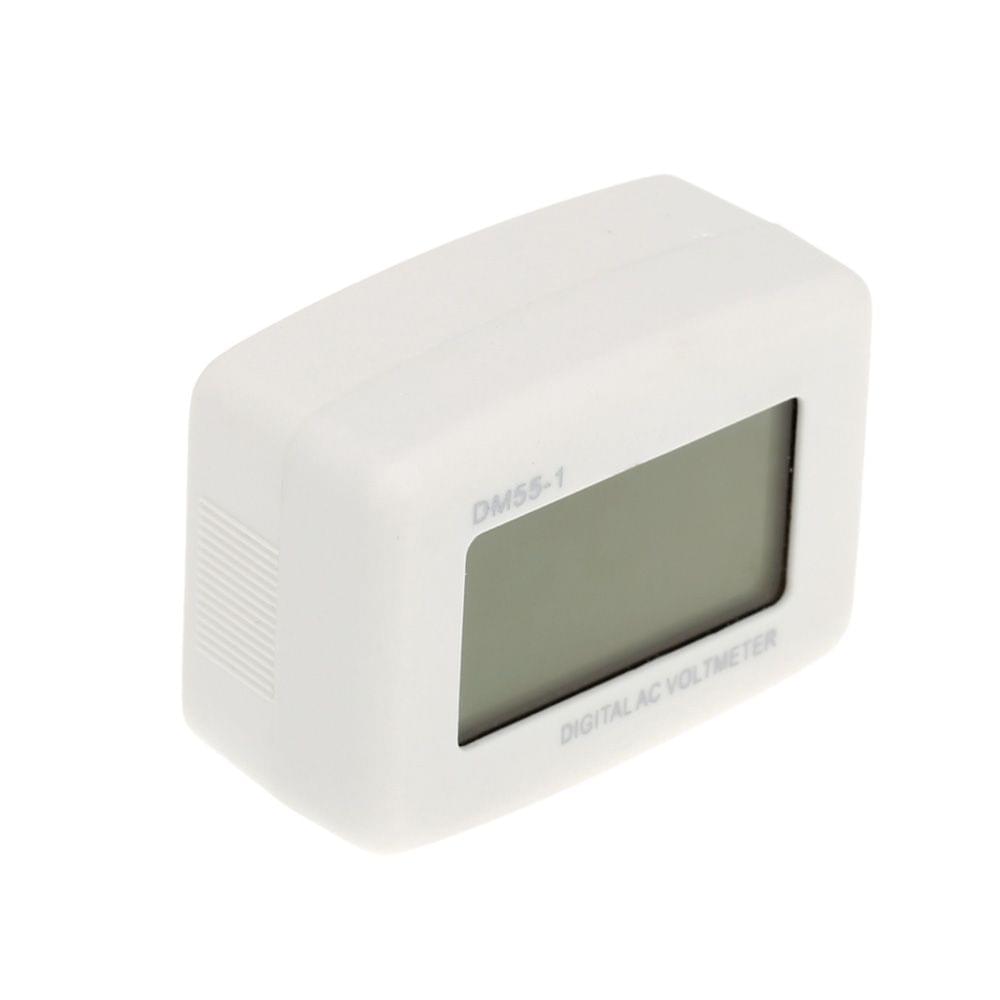 DM55-1 AC 80-300V LCD Digital Volt Meter Voltmeter US Plug - 2