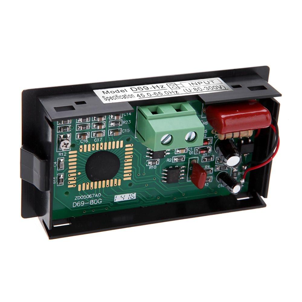 45.0-65.0Hz Blue LCD Digital Frequency Panel Meter Gauge