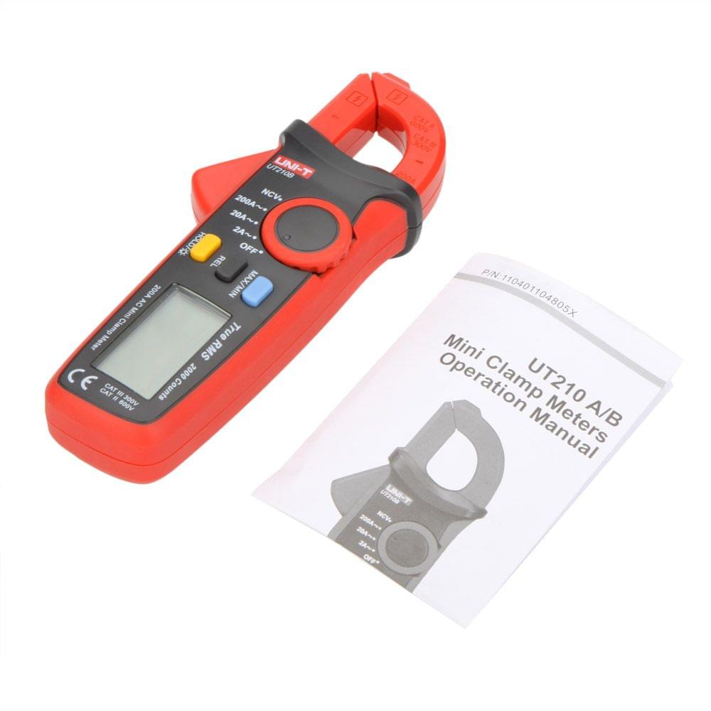 UNI-T UT210B True RMS 200A AC Mini Clamp Meters Ammeter w/