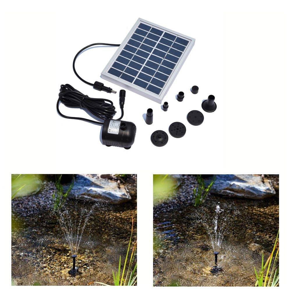 Small Type Landscape Pool Garden Fountains 9V 2W Solar Power
