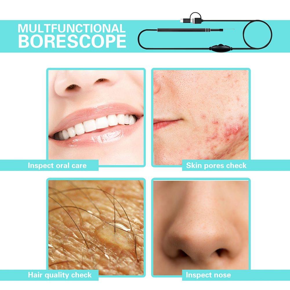 3-in-1 USB Ear Cleaning Earpick Endoscope LED Light