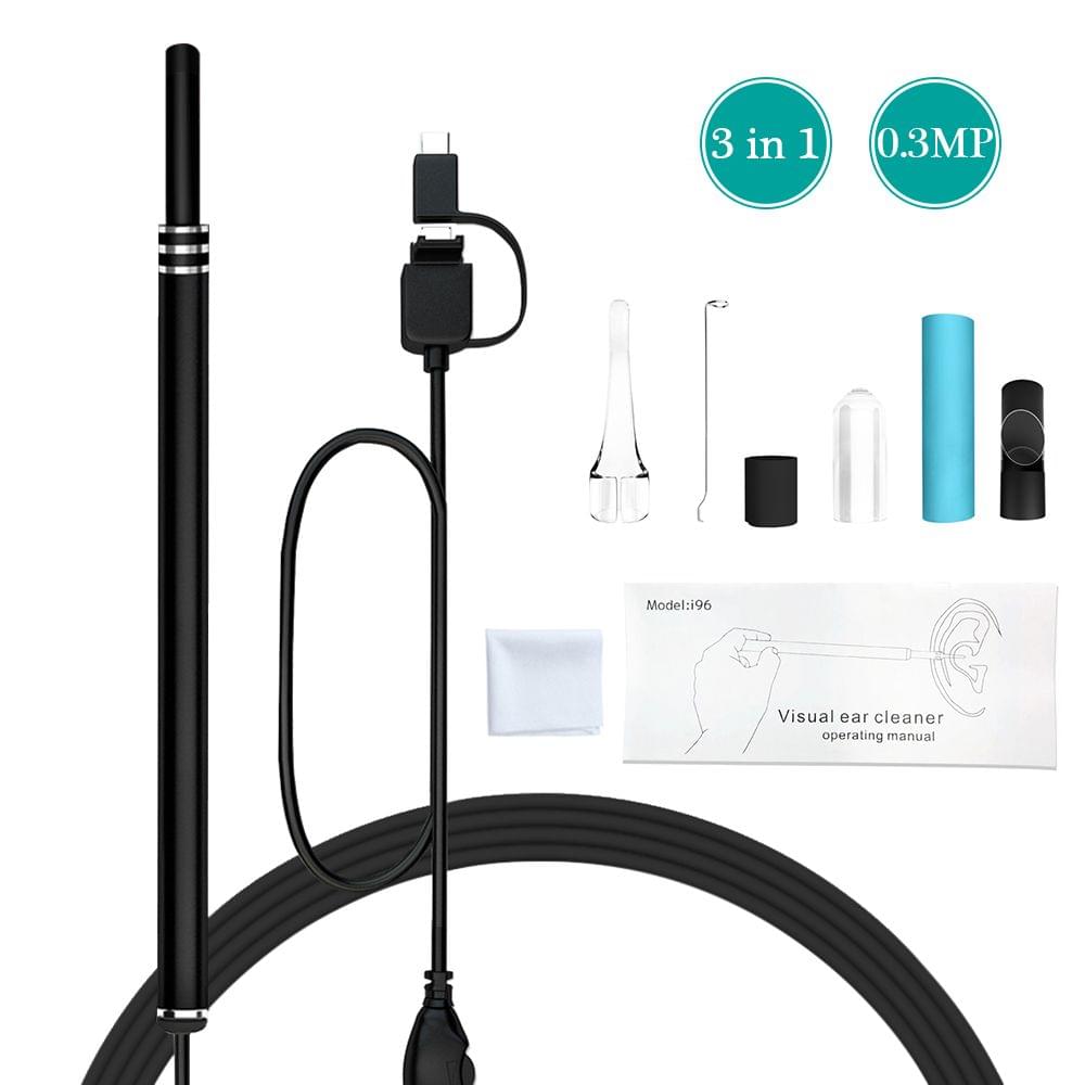 3-in-1 USB Ear Cleaning Earpick Endoscope LED Light