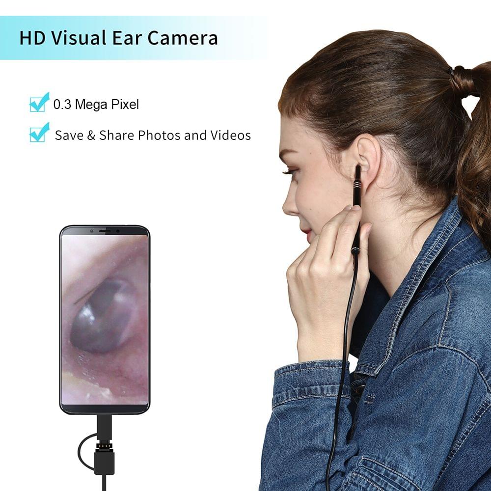 3-in-1 USB Ear Cleaning Earpick Endoscope LED Light