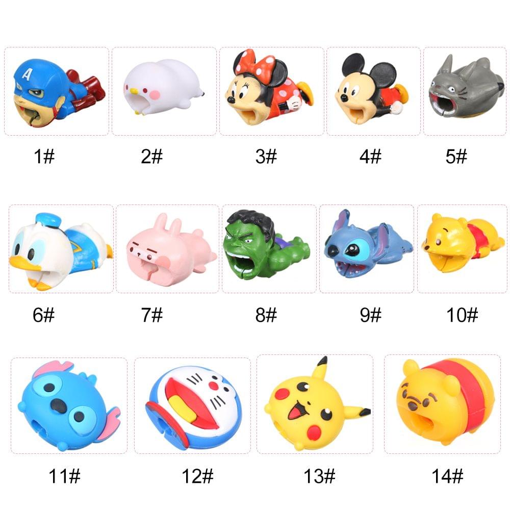 Cute Animal Cable Bite USB Charging Protector Cover for - 11
